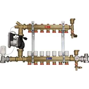 rozdělovač topení GIACOMINI Směšovací rozdělovač R557S-W s čerpadlem 1" x 18 / 6 - skříně C (R557SYW06)
