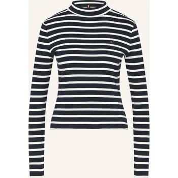 Dámské tričko Tommy Hilfiger Dámské Tričko S Dlouhým Rukávem, bílá / tmavě...