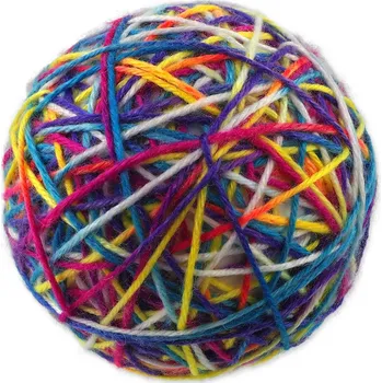 Hračka pro kočku Hračka Magic Cat klubko barevné 8,9cm