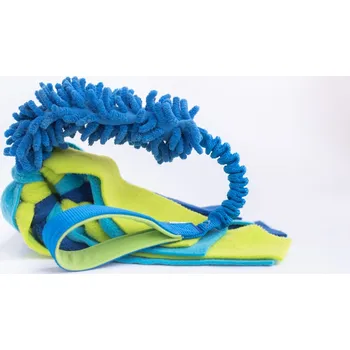 Hračka pro psa Sweet Energy.cz Přetahovadlo mop se střapcem Bungee Barva: modro-limetkovo-modrá