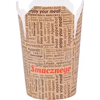 Jednorázové nádobí Toppapír Papírový box na kebab 750ml Ø95mm 50ks