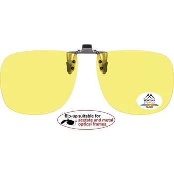 MONTANA EYEWEAR KLIP NA BRÝLE C7C se žlutou čočkou na noční vidění pro řidiče