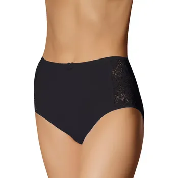 Kalhotky Dámské vyšší krajkové kalhotky Zarita Emili Barva/Velikost: černá / XL/XXL