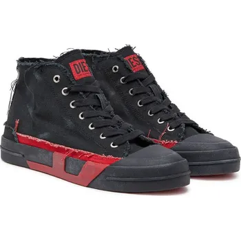 Pánské tenisky TENISKY DIESEL D-VERSE S-D-VERSE MID II SNEAKERS BLACK/RACING RED