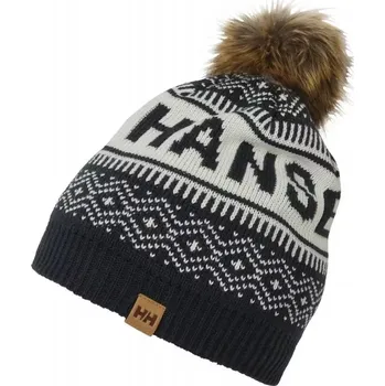 Čepice Unisex zimní čepice Champow Beanie 67451-597 Černá s bílou - Helly Hansen černá s bílou one size
