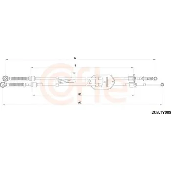 Tažné lanko, ruční převodovka COFLE 92.2CB.TY008