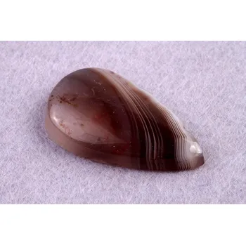 Přírodní kámen Kabošon Achát Botswana č.1529 (35x20x7mm)