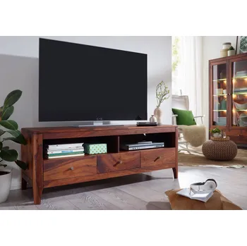 Televizní stolek BRONX TV stolek 146x50x55 cm, ořechová olejovaná, palisandr