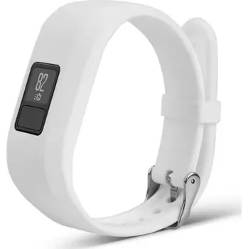 Příslušenství k chytrým hodinkám eses Silikonový řemínek pro Garmin VivoFit Junior 1 a 2, Vívofit 3 - Velikost S, bílý
