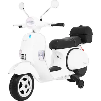 Dětské elektrovozidlo Mamido Dětský elektrický skútr Vespa bílý