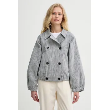 Pánská softshellová bunda Bunda se lněnou směsí Sessun tmavomodrá barva, 25212005 59A, vel. L