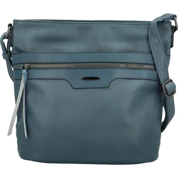 Kabelka Trendy dámská koženková crossbody kabelka Hazel, džínově modrá