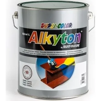 barva na kov Alkyton RAL 6005 mechová zelená lesklá antikorozní barva 5L