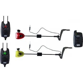 Signalizátor záběru Harton sada hlásičů Omega 2+1 + Indikátory záběru Sellior Carp Swing svítící