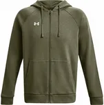Pánská mikina Under Armour Rival Fleece FZ Hoodie Velikost: L / Barva: tmavě zelená