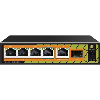 Switch Conexpro GNT-P1006G6, PoE switch, 5x LAN, 4x PoE, 1x SFP