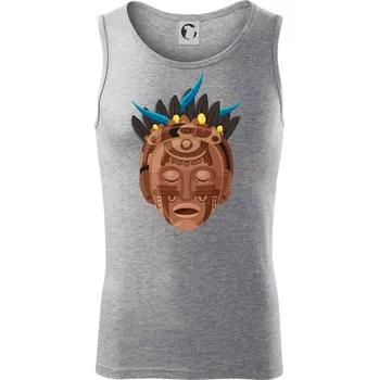 Mayové maska hnědá - Tílko pánské Core - 2XL ( Tmavě šedý melír )