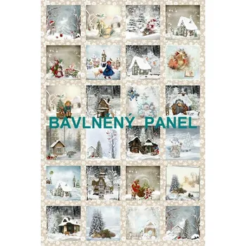 Panel bavlna - Adventní kalendář -124-02