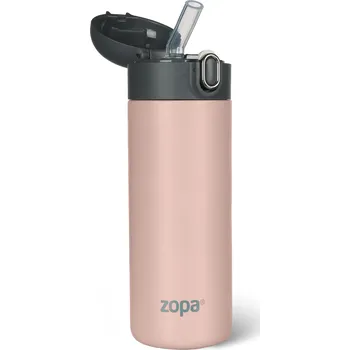 Termoska Termoska na tekutiny s brčkem 400 ml, Candy pink