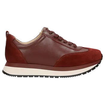 Dámské polobotky Bordó Dámské Tenisky Na Platformě Wojas 4635575 39