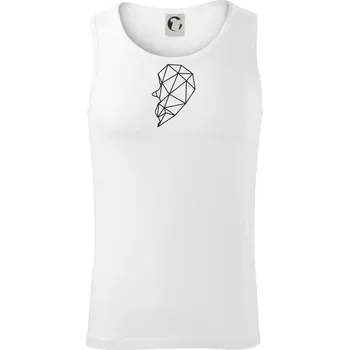 Párovy motiv srdce geometrie - ON - Tílko pánské Core - 2XL ( Bílá )