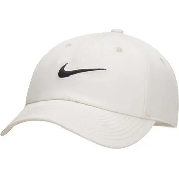 Kšiltovka Kšiltovka Nike CLUB CAP S-M Bílá, Černá