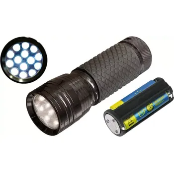 Svítilna Svítilna duralová MAGNUM 14 LED diod (Odolná vlhkuvzdorná kapesní svítilna se 14 LED diodami, osvětlení objektu ostrým paprskem až na vzdálenost až 50 metrů, tento model používá Policie ČR)