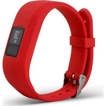Příslušenství k chytrým hodinkám eses Silikonový řemínek pro Garmin VivoFit Junior 1 a 2, Vívofit 3 - Velikost S, červený