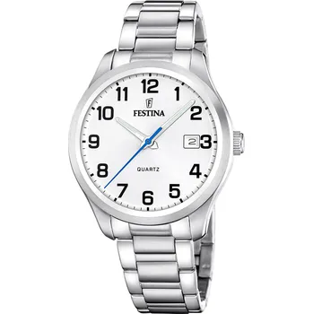 Hodinky Festina Classic 20736/1 + prodloužená záruka 5 let + 5 let na výměnu baterie zdarma + možnost výměny do 190 dní + zkrácení řemínku zdarma + doprava zdarma