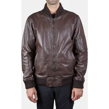 Pánský křivák Baťa kožený pánský motorkář od hnědé, vel. M