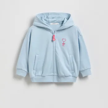 Dívčí mikina Reserved - Mikina s kapucí - bleděmodrá - 310FA-05X - 310FA-05X-80