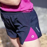 Progress CARRERA SHORTS dámské sportovní šortky 2v1 černá/višňová Velikost: XL
