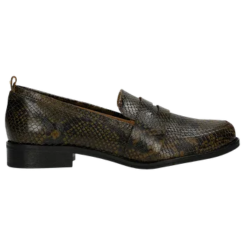 Dámské polobotky Dámské Kožené Mokasíny S Hadím Vzorem Wojas 4600450 41