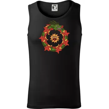 Pánské termoprádlo Mayové - zvířata had v kruhu - Tílko pánské Core - S ( Černá )