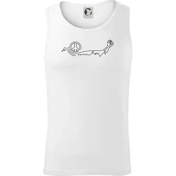 Pěst a symbol míru - Tílko pánské Core - L ( Bílá )