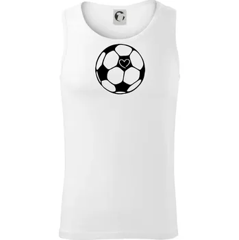 I love fotbal míč - Tílko pánské Core - 2XL ( Bílá )