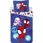 Modré bavlněné dětské povlečení na jednolůžko 140x200 cm Spidey – Jerry Fabrics ID_1810542