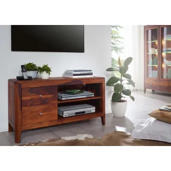 Televizní stolek BRONX TV stolek 110x40x60 cm, ořechová olejovaná, palisandr