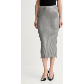 Dámská sukně Sukně Simona Corsellini stříbrná barva, midi, pouzdrová, A25CPGOP0101 SLV, vel. 36