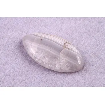 Přírodní kámen Kabošon Achát Botswana č.1532 (33x17x7mm)