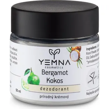 YEMNA Bergamot & kokos - krémový deodorant 50 ml