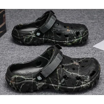 Těžké boty Nazouváky gumové SMILODON, černá lesní kamufláž, 42