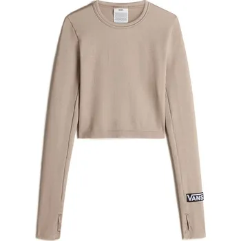 Dámské tričko tričko dámské VANS MTE Crosspath Seamless LS Crop MUSHROOM - 2XL