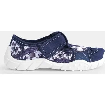 Dívčí zimní obuv Baťa dětské přezůvky modré, vel. 31