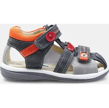 Chlapecké sandály Bubblegummers dětské sandály na suchý zip šedé, vel. 22