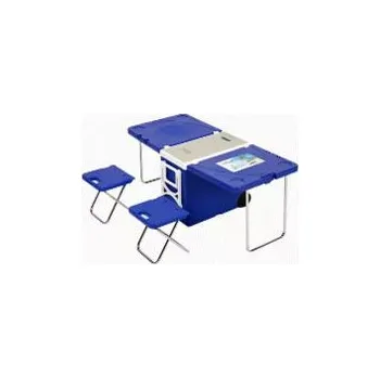 Zahradní sestava Box chladící s rozkládacím stolem a židlemi 32L