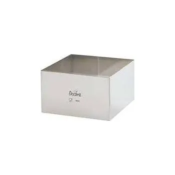 Forma na pečení Dortový ráfek nerezový čtverec 24x24x6cm - Decora