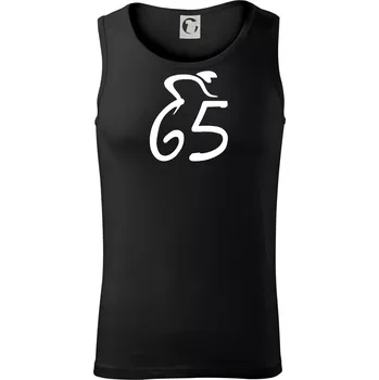 Cyklista slaví pětašedesátku (65) - Tílko pánské Core - XL ( Černá )