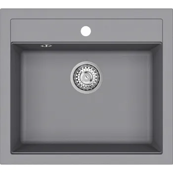 Granitový dřez Granitový dřez Helika QUADRO SQQ100 alumetallic