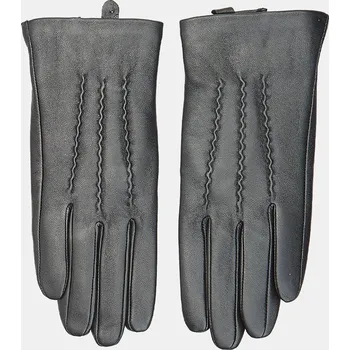 Rukavice Baťa dámské kožené rukavice černé, vel. S